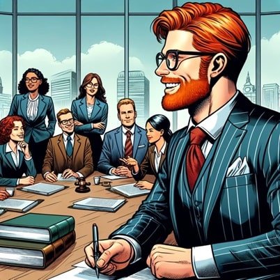 Avocat signe un contrat