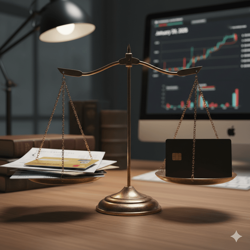 Balance justice et carte bancaire alt="Saisie-attribution sur compte bancaire – avocat en mesures d’exécution à Vannes"